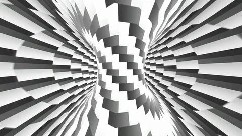 Background abstract black and white rectangle spiral graphic animation. Stock Footage 111240266
