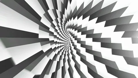 Background abstract black and white rectangle spiral graphic animation. Stock Footage 113040976