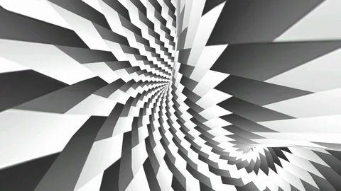 Background abstract black and white rectangle spiral graphic animation. Stock Footage 113041058