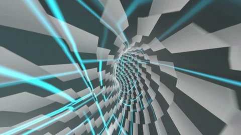 Background abstract black and white rectangle flowing. Stock Footage 113600588