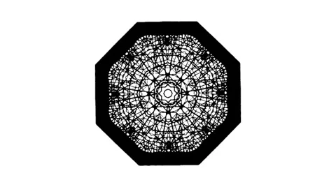 Background abstract black object vj loop Vídeos de archivo 37830001