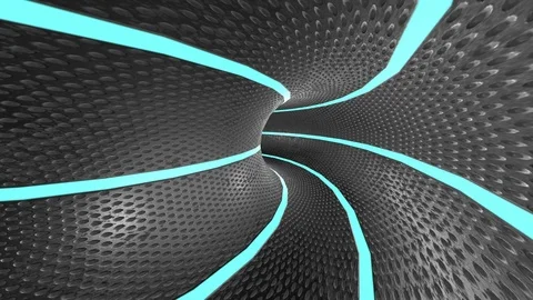 Background abstract black tunnel flowing blue line grow. Stock Footage 113600844