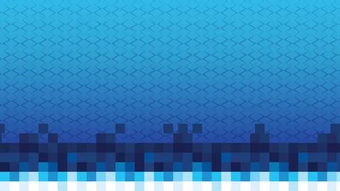 Background Abstract Blue And Pixelated Ocean Scene with Gradient Effect Stock Illustration