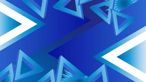 Background Abstract Blue Geometric Artwork with Triangular Shapes and Styli.. Stock Illustration