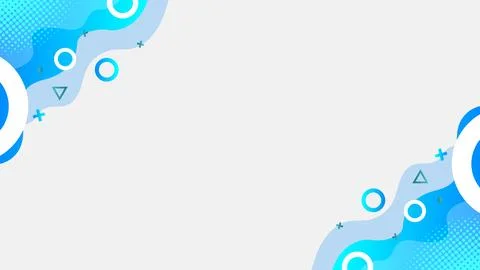 Background Abstract Blue Themed Geometric Design with Circles and Stylized .. Stock Illustration
