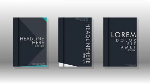 Background of abstract book cover layout. For brochures, magazines, vector te Stock Illustration