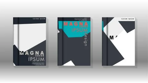 Background of abstract book cover layout. For brochures, magazines, vector te Stock Illustration