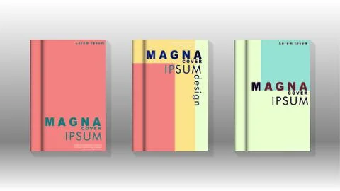 Background of abstract book cover layout. For brochures, magazines, vector te Stock Illustration
