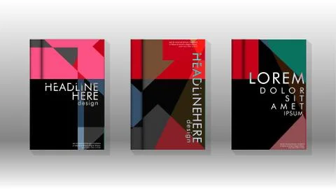 Background of abstract book cover layout. For brochures, magazines, vector te Stock Illustration