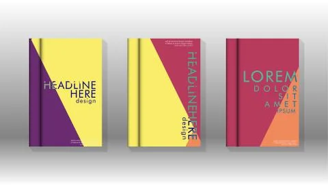 Background of abstract book cover layout. For brochures, magazines, vector te Stock Illustration