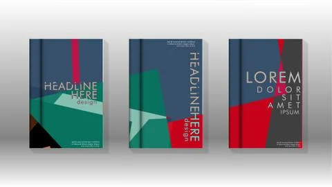 Background of abstract book cover layout. For brochures, magazines, vector te Stock Illustration