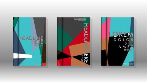 Background of abstract book cover layout. For brochures, magazines, vector te Stock Illustration