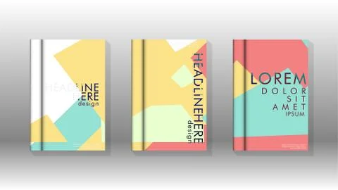Background of abstract book cover layout. For brochures, magazines, vector te Stock Illustration