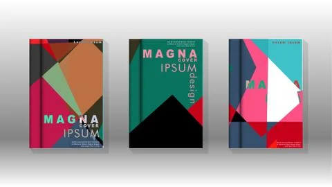 Background of abstract book cover layout. For brochures, magazines, vector te Stock Illustration