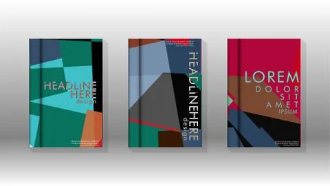 Background of abstract book cover layout. For brochures, magazines, vector te Illustrazione stock