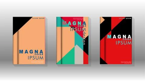 Background of abstract book cover layout. For brochures, magazines, vector te Stock Illustration