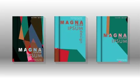 Background of abstract book cover layout. For brochures, magazines, vector te Illustrazione stock