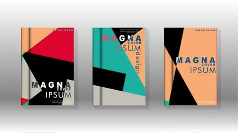 Background of abstract book cover layout. For brochures, magazines, vector te Stock Illustration