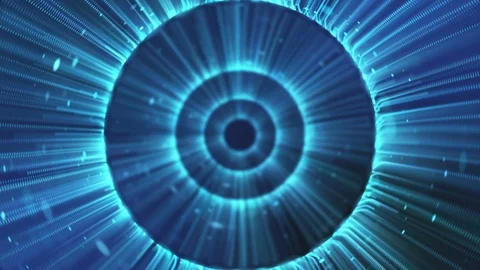 Background abstract circle line streak lights. Video stock 110365168