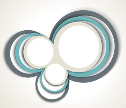 Background with abstract circles Stock Illustration