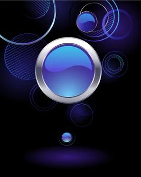 Background with abstract circles Stock Illustration