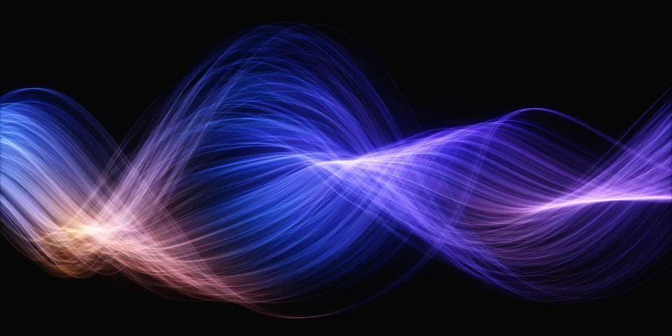Background Abstract Colored Wavy Stock Illustration