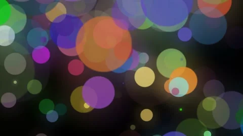 Background of abstract colorful falling circles Stock Footage 197386304