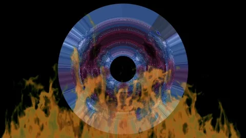 Background abstract colorful light circle motion and fire Stock Footage 125981245