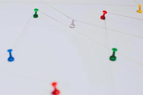 Background. Abstract concept (idea) of network, social media, internet, teamw Stock Photos