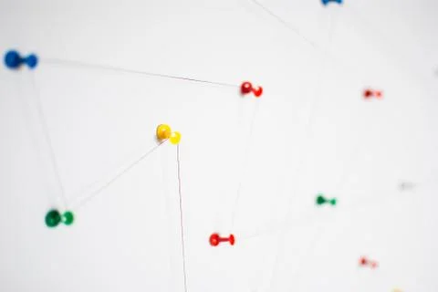Background. Abstract concept (idea) of network, social media, internet, teamw Stock Photos