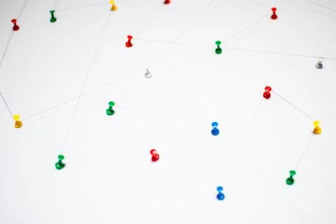 Background. Abstract concept (idea) of network, social media, internet, teamw Stock Photos