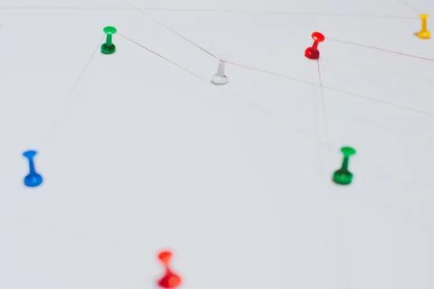 Background. Abstract concept (idea) of network, social media, internet Stock Photos