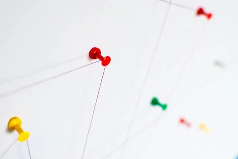 Background. Abstract concept (idea) of network, social media, internet Foto stock