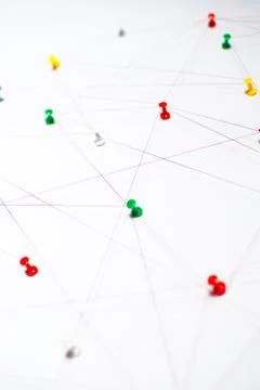 Background. Abstract concept (idea) of network, social media, internet Foto stock