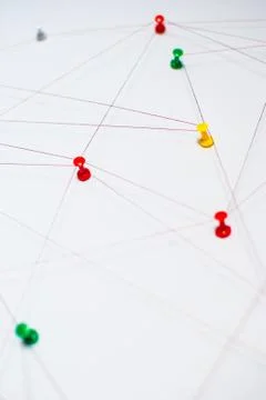 Background. Abstract concept (idea) of network, social media, internet Foto stock