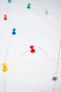 Background. Abstract concept (idea) of network, social media, internet Stock Photos