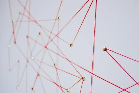 Background. Abstract concept (idea) of network, social media, internet Stock Photos