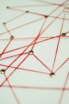 Background. Abstract concept (idea) of network, social media, internet Stock Photos