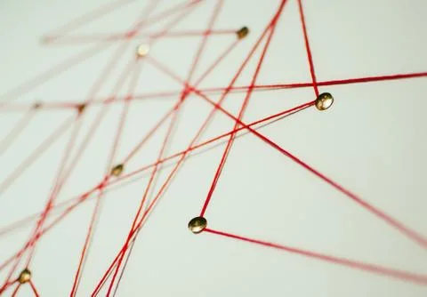 Background. Abstract concept (idea) of network, social media, internet Stock Photos