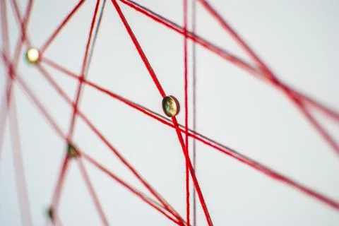Background. Abstract concept (idea) of network, social media, internet Stock Photos