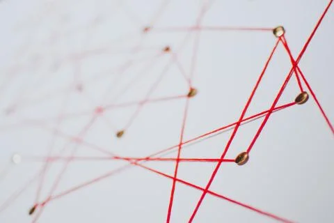 Background. Abstract concept (idea) of network, social media, internet Foto stock