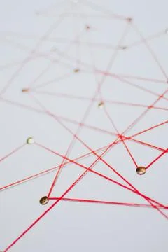 Background. Abstract concept (idea) of network, social media, internet Foto stock