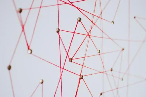 Background. Abstract concept (idea) of network, social media, internet Foto stock