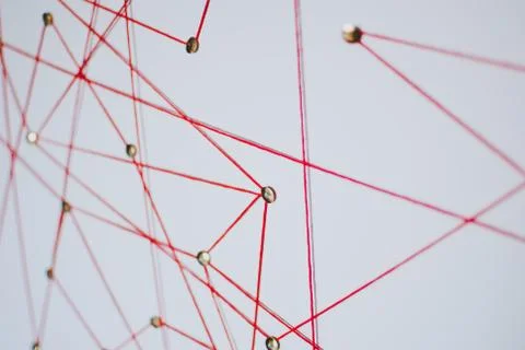 Background. Abstract concept (idea) of network, social media, internet Foto stock