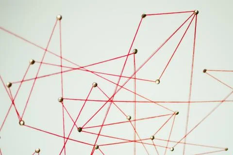 Background. Abstract concept (idea) of network, social media, internet Stock Photos