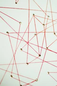 Background. Abstract concept (idea) of network, social media, internet Stock Photos
