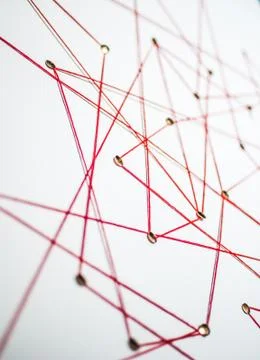 Background. Abstract concept (idea) of network, social media, internet Stock Photos