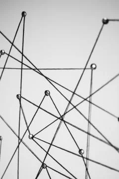 Background. Abstract concept (idea) of network, social media, internet Foto stock