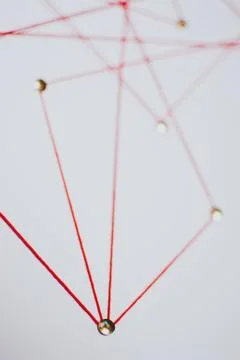 Background. Abstract concept (idea) of network, social media, internet Stock Photos