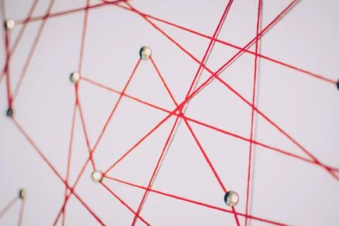 Background. Abstract concept (idea) of network, social media, internet Foto stock